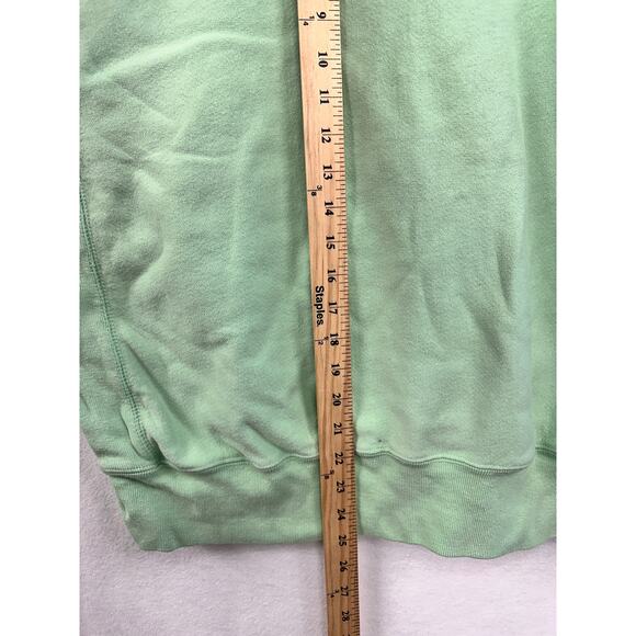 Champion men's size Medium reverse weave hoodie green sweatshirt kangaroo - Picture 7 of 9